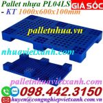 Pallet nhựa PL04LS kích thước 1000x600x100mm