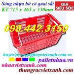 Sóng nhựa có quai HS011 - KT 715 x 465 x 330 mm