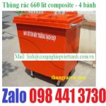 Thùng rác nhựa Composit 480 lít Z480