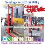 Xe nâng tay cao 500kg nâng cao 1m2 hiệu nichilift nhật bản nhập khẩu