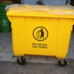 Xe đẩy thu gom rác cỡ lớn 660 lit - Giao hàng toàn quốc