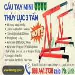 Cẩu thủy lực bằng tay Mini 2000kg