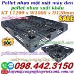 Pallet nhựa xuất khẩu 1200x1000x120mm màu đen