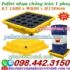 Pallet nhựa chống tràn dầu - hóa chất 1 phuy 680x680x150mm