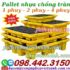 Pallet nhựa chống tràn dầu và hóa chất - khay nhựa chống tràn 1 phuy - 2 phuy - 4 phuy