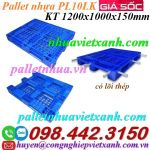 Pallet nhựa PL10LK 1200x1000x150mm có lõi thép