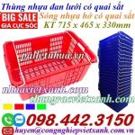 Sóng nhựa có quai HS011 - KT 715 x 465 x 330 mm