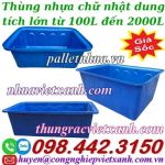 Tank nhựa - thùng nhựa chữ nhật dung tích lớn từ 100 lít đến 2000 lít
