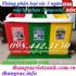 Thùng rác 3 ngăn nắp lật nhựa composite giá rẻ tranh call 0984423150 – Huyền