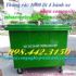 Thùng rác 1000 lít – Xe rác 1000 lít nhựa Composite 4 bánh xe giá sốc call 0984423150 – Huyền
