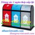 Thùng phân loại rác 3 ngăn nắp lật thép giá sốc call 0984423150 – Huyền