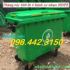 Thùng rác nhựa 660 lít 4 bánh xe - nắp kín - màu xanh lá giá siêu rẻ call 0984423150 – Huyền