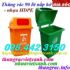 Thùng rác 90 lít nắp hở nhựa HDPE MGB90H