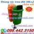 Thùng rác composite treo đôi chân sắt 50Lx2