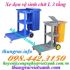 Xe dọn vệ sinh 3 tầng chữ L bằng nhựa
