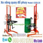 Xe nâng cao quay đổ phuy 350kg cao 1m4 hiệu NICHI-LIFT Nhật Bản siêu khuyến mãi hàng có sẵn.