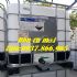 Giá bồn cũ 1000l tại Long Biên, bồn có khung thép bao quanh, tank nhựa