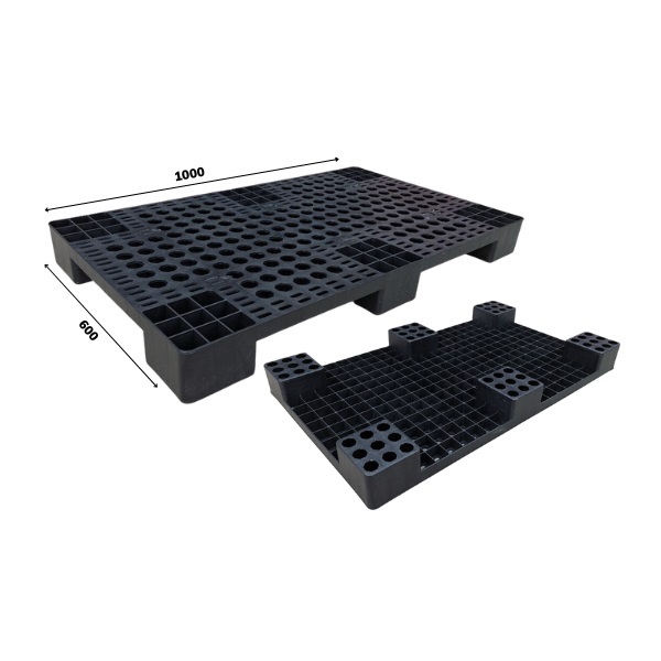 Pallet nhựa 1100x1100x150mm màu đen