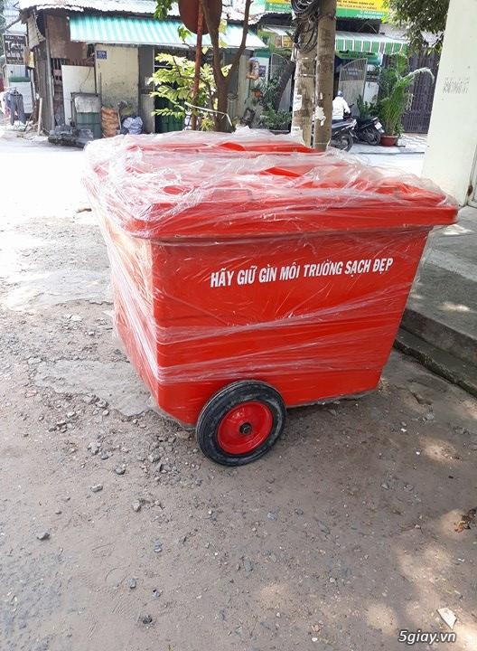 Thùng rác nhựa 1000 lít 3 bánh hơi composite Hotline (028) 6279.0375  -  098 441 3730 (zalo)