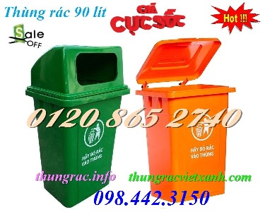 Bán thùng rác 90 lít nhựa HDPE giá siêu rẻ call 01208652740 – Huyền
